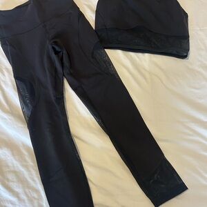 lululemon athletica Black Leggings and Top Set